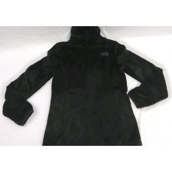The North Face Jacket Women Size XS Blsck Fleece Pockets Logo Full Zip - Picture 9 of 15